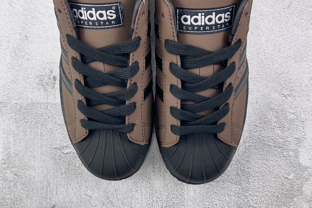 H11 220 平台爆款 adidas originals Superstar 深棕黑 IF9034