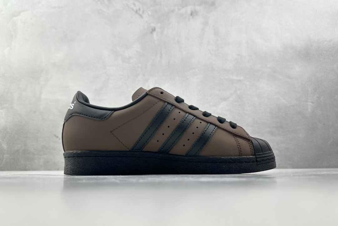 H11 220 平台爆款 adidas originals Superstar 深棕黑 IF9034