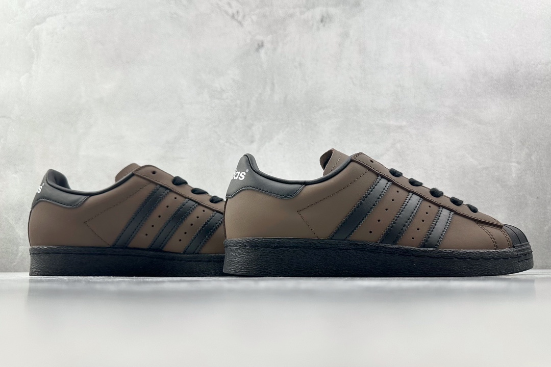 H11 220 平台爆款 adidas originals Superstar 深棕黑 IF9034