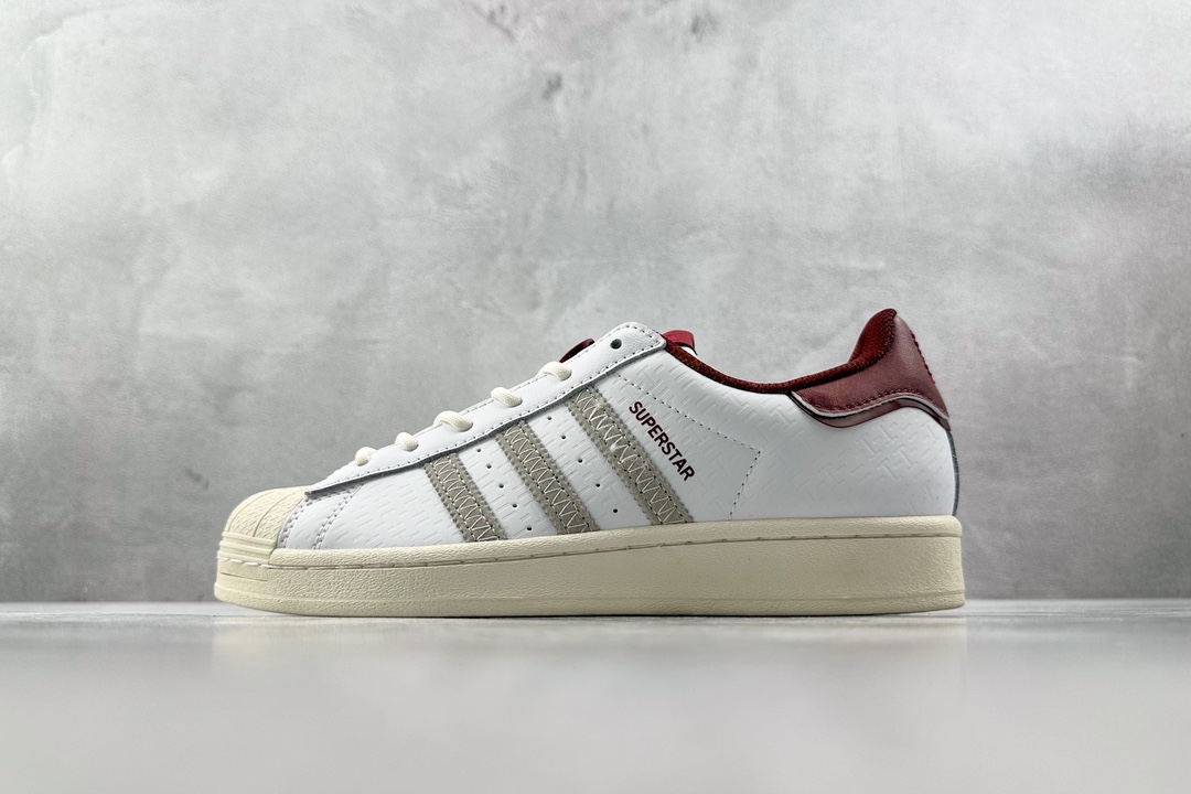 H11 220 平台爆款 adidas originals Superstar 灰红 IF2577