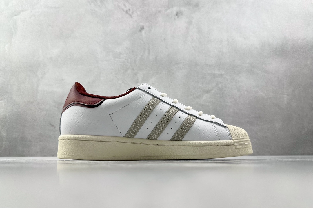 H11 220 平台爆款 adidas originals Superstar 灰红 IF2577