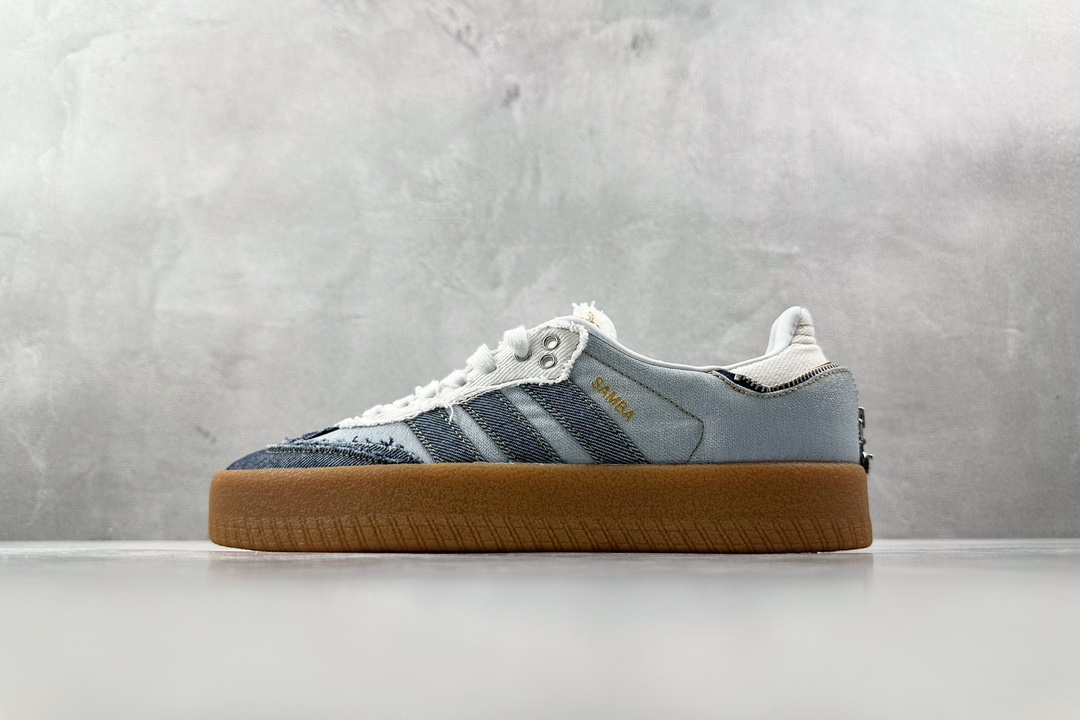 R版 190 出口订单 atmos x adidas originals SAMBAE 蓝色 II0001