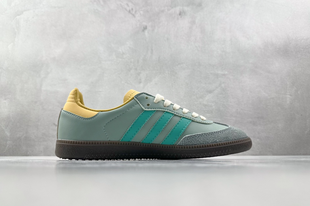 R版 150 出口订单 Extra Butter x adidas originals Samba 绿黄色 IE0174