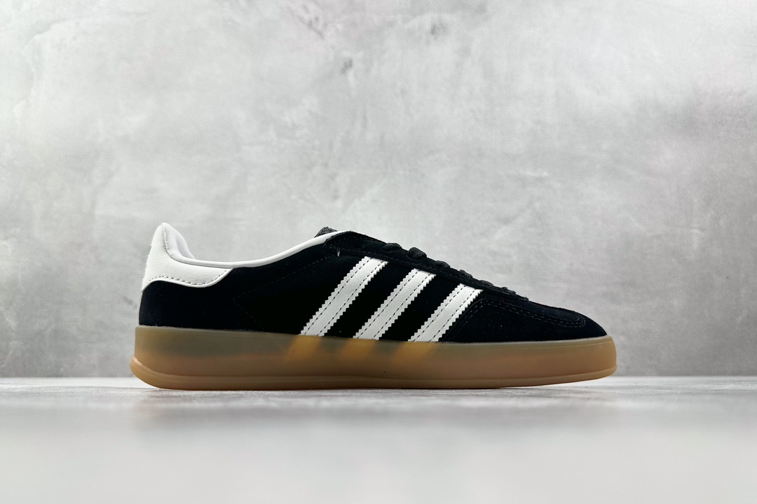 R版 160 出口订单 adidas originals Gazelle Indoor 乌黑 H06259