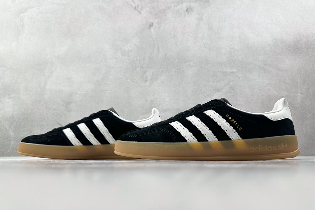 R版 160 出口订单 adidas originals Gazelle Indoor 乌黑 H06259