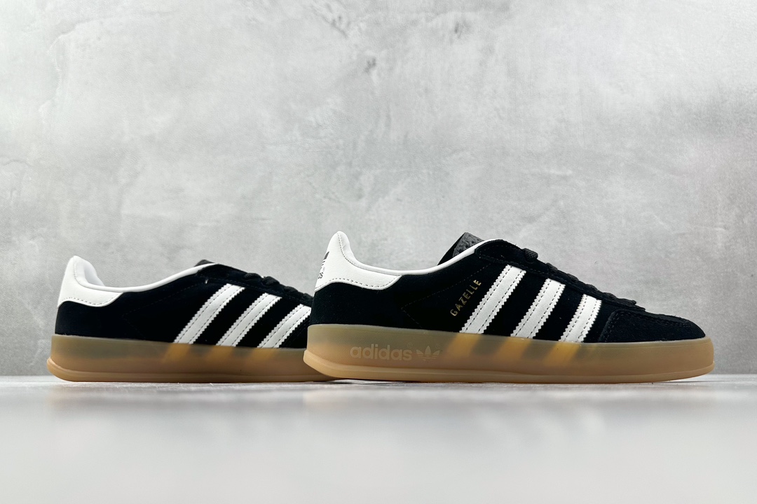 R版 160 出口订单 adidas originals Gazelle Indoor 乌黑 H06259