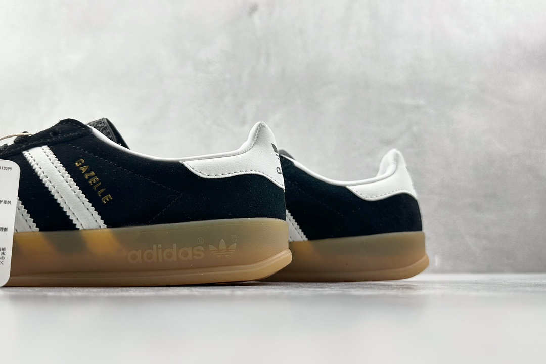 R版 160 出口订单 adidas originals Gazelle Indoor 乌黑 H06259