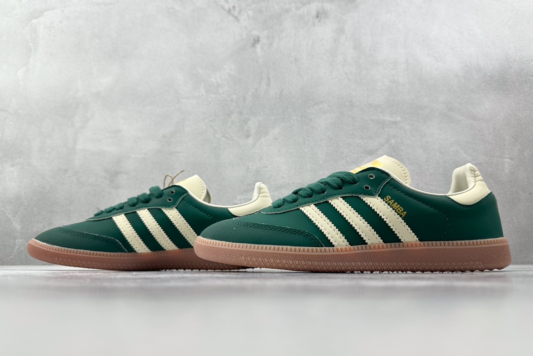 R版 150 出口订单 adidas originals Samba 绿白 IE0872