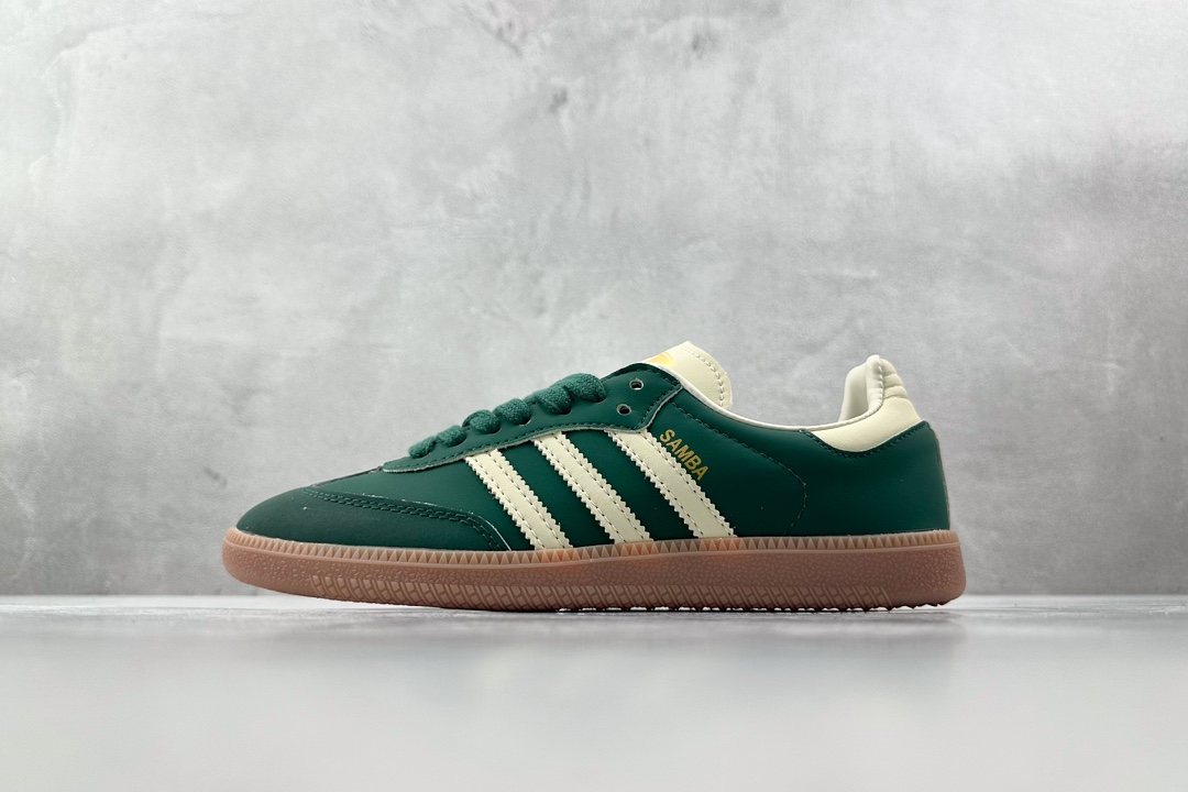 R版 150 出口订单 adidas originals Samba 绿白 IE0872