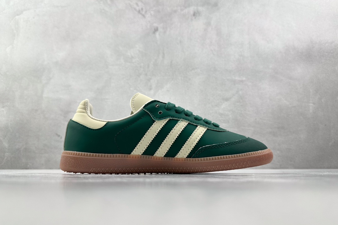 R版 150 出口订单 adidas originals Samba 绿白 IE0872