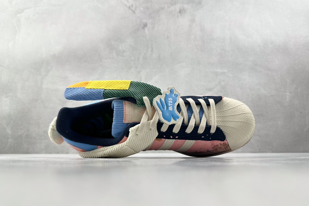 H11 顶级纯原 320 平台爆款Sean Wotherspoon x melting sadness x adidas originals Superstar 粉白色 IH7626