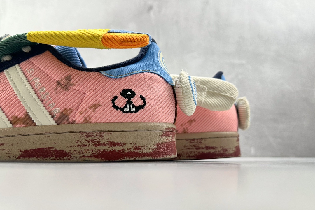 H11 顶级纯原 320 平台爆款Sean Wotherspoon x melting sadness x adidas originals Superstar 粉白色 IH7626