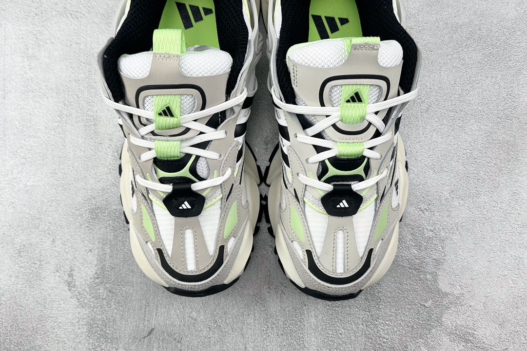 H11 顶级纯原 270 平台爆款 adidas XLG RUNNER DELUXE 灰黑绿 IH7800