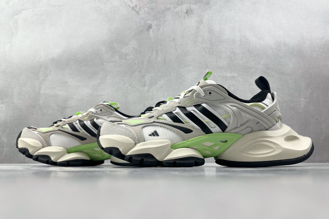 H11 顶级纯原 270 平台爆款 adidas XLG RUNNER DELUXE 灰黑绿 IH7800