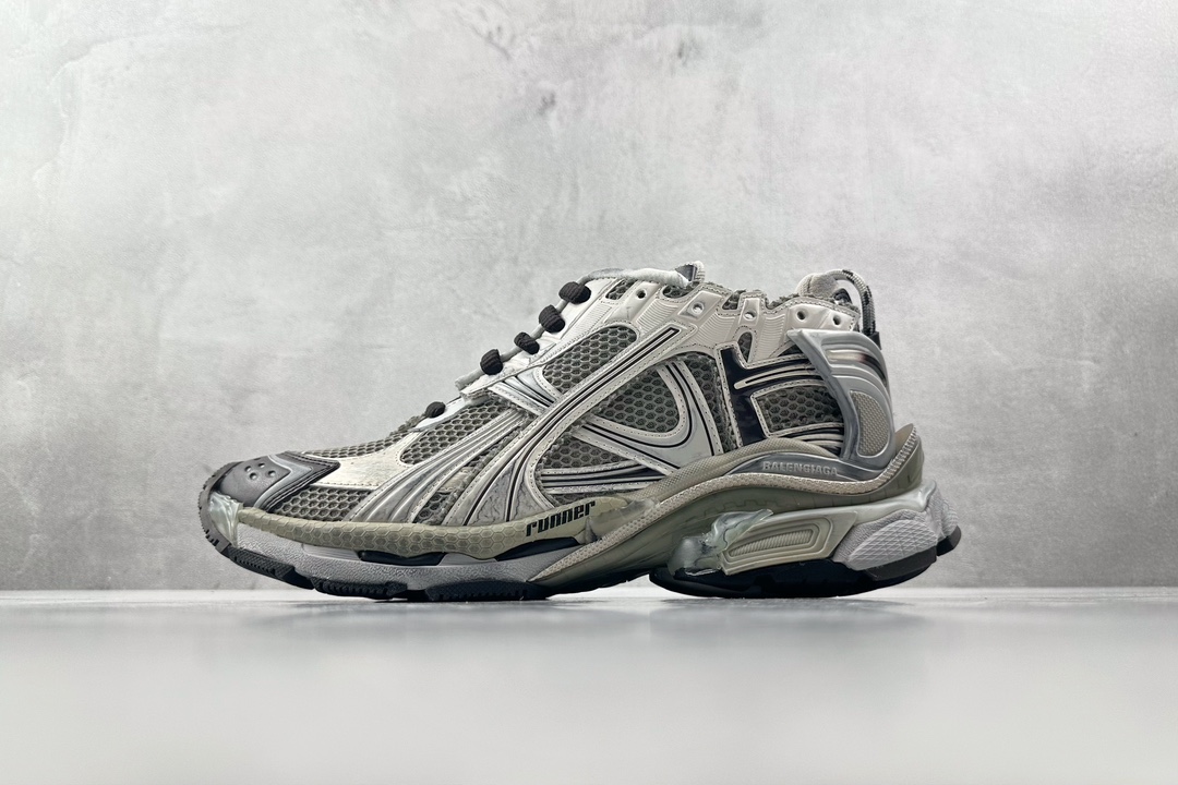 XA 480 Runner 七代半 7.5 最新外贸批次 Balenciaga巴黎世家 白银色 779066W3RXP2000