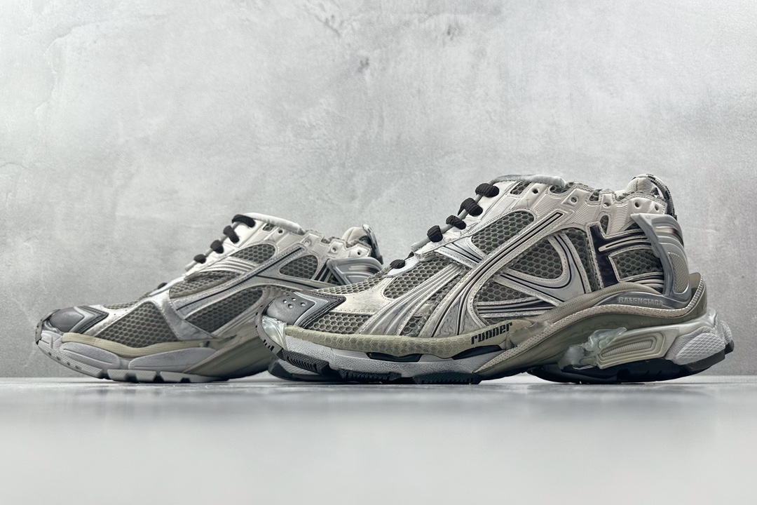 XA 480 Runner 七代半 7.5 最新外贸批次 Balenciaga巴黎世家 白银色 779066W3RXP2000