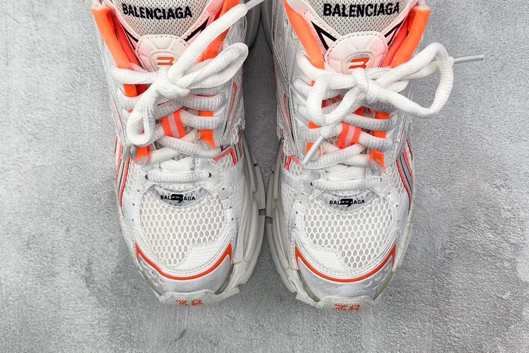 XA 480 Runner 七代 最新外贸批次 Balenciaga巴黎世家 白橙 677402W3RBM9770