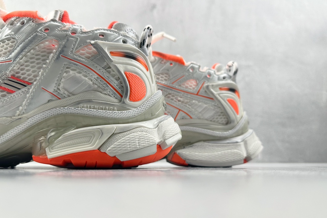 XA 480 Runner 七代 最新外贸批次 Balenciaga巴黎世家 白橙 677402W3RBM9770