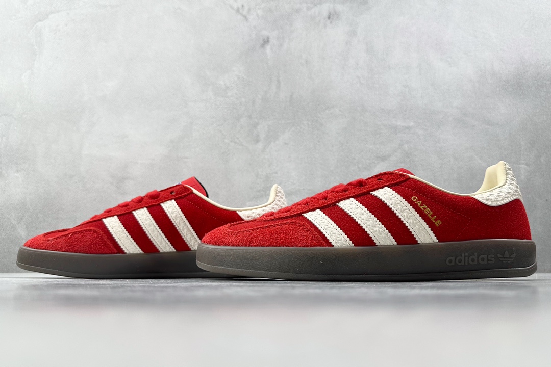 R版 160 出口订单 adidas originals Gazelle Indoor 红白 IF1808