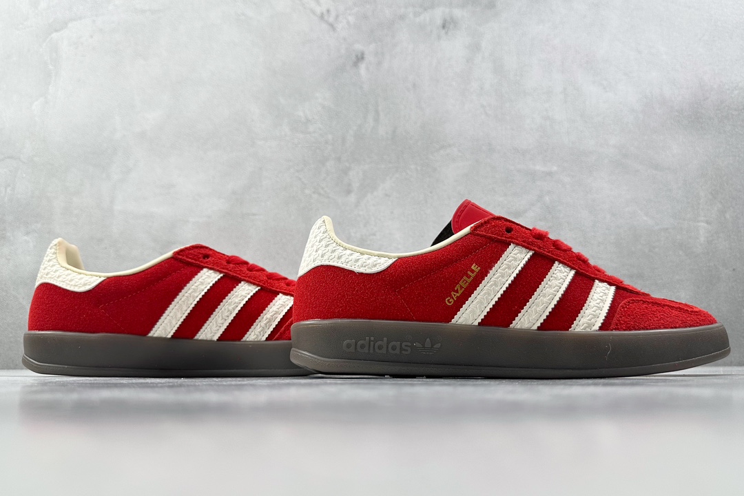 R版 160 出口订单 adidas originals Gazelle Indoor 红白 IF1808