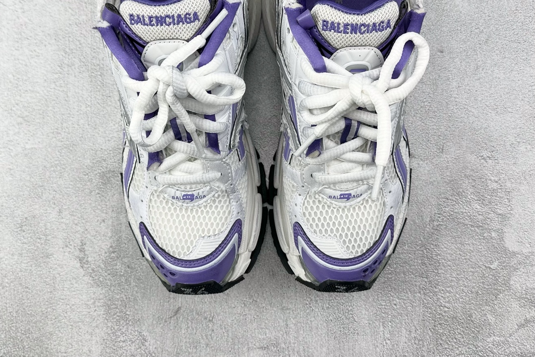 XA 480 Runner 七代 最新外贸批次 Balenciaga巴黎世家 白紫色 677402W3RB35901