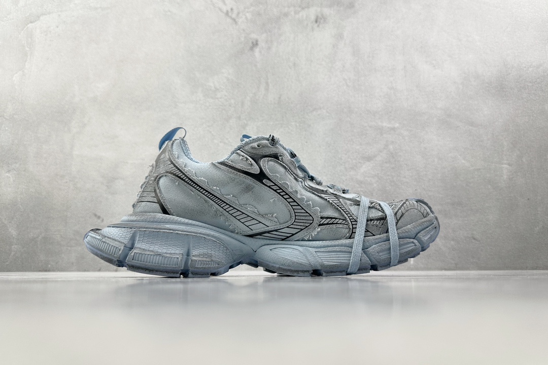 总裁Plus 480 顶级原版 Balenciaga巴黎世家 3XL牛仔灰蓝 734731W3XDC4000