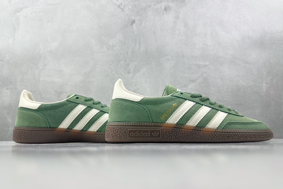 R版 160 出口订单 adidas originals Handball Spzl 绿白色 IG6192