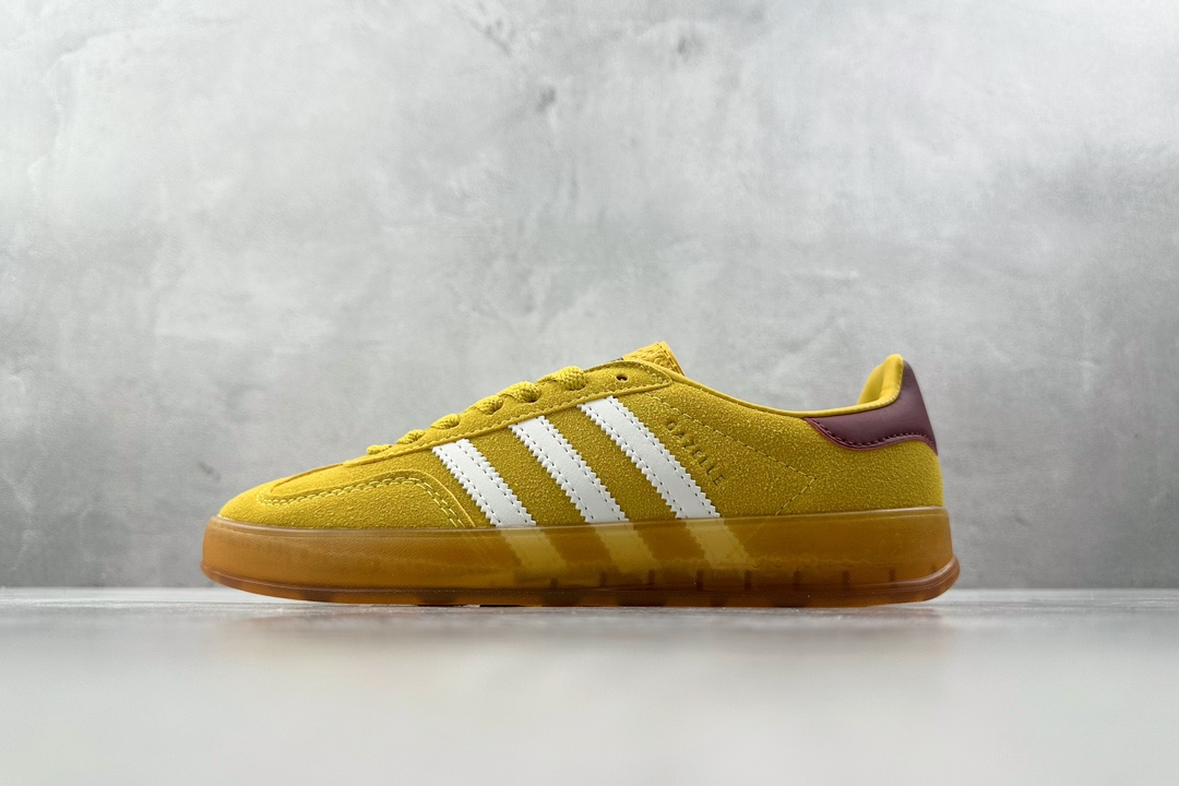 R版 160 出口订单 adidas originals Gazelle Indoor黄白 IE7003