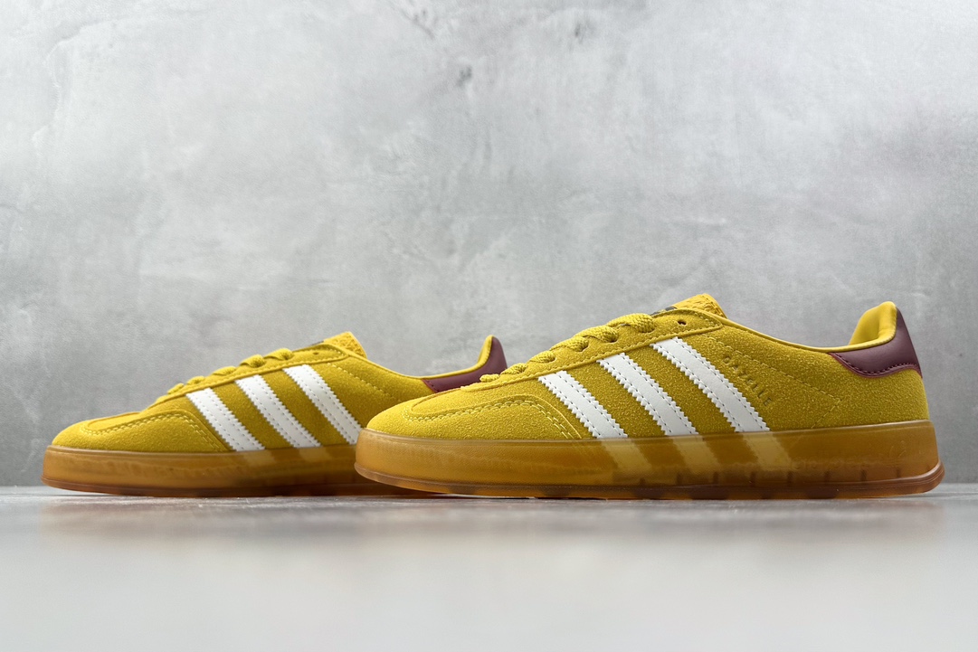 R版 160 出口订单 adidas originals Gazelle Indoor黄白 IE7003