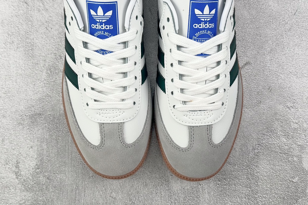 R版 150 出口订单 adidas originals Samba Og白绿灰 IE3437