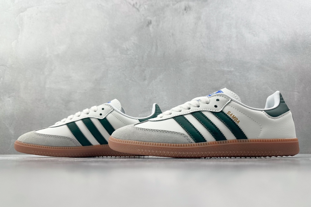 R版 150 出口订单 adidas originals Samba Og白绿灰 IE3437