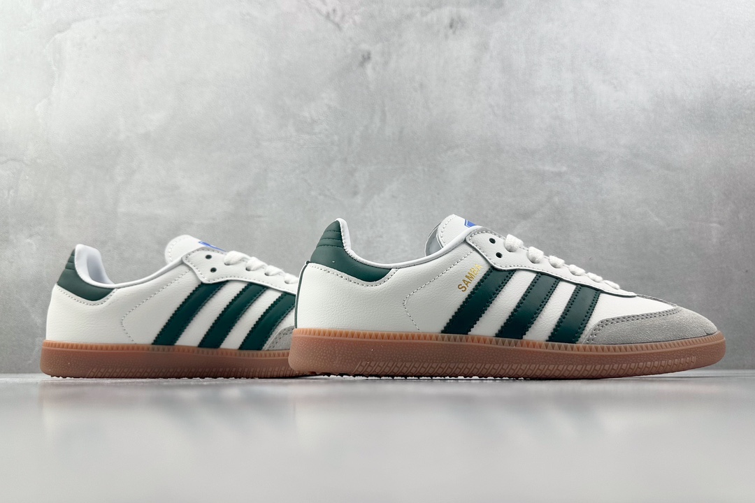 R版 150 出口订单 adidas originals Samba Og白绿灰 IE3437