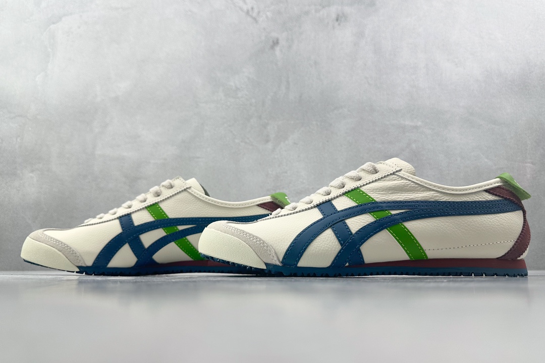 PK 180  Onitsuka Tiger鬼塚虎 MEXICO 66 白蓝绿  1183A201-115