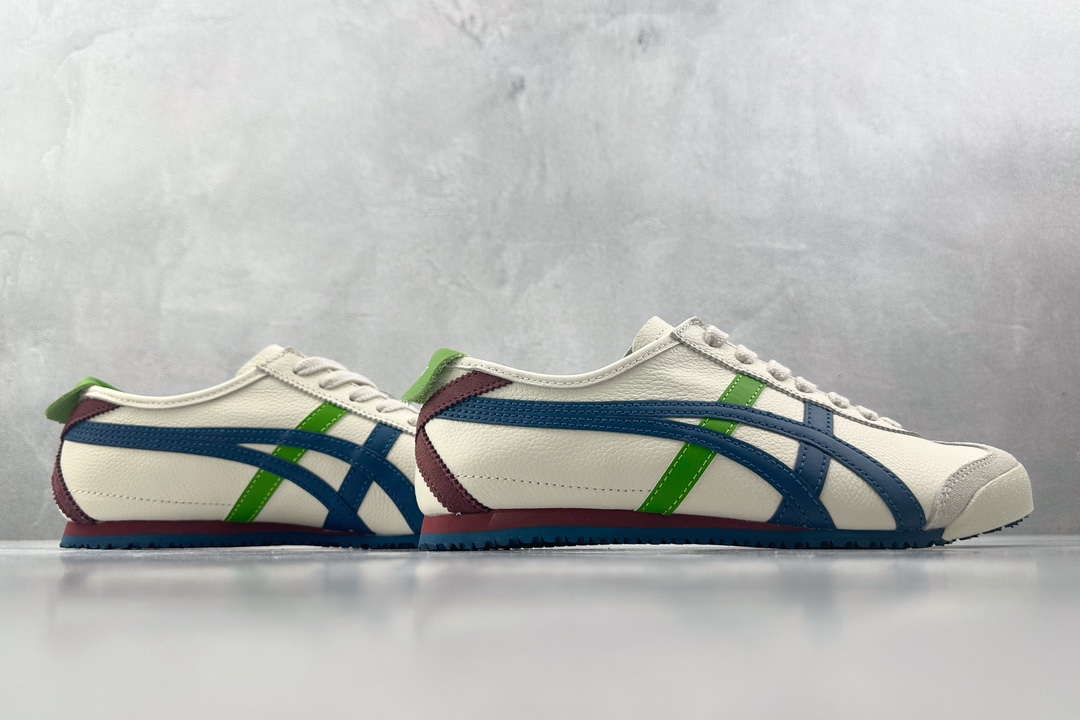 PK 180  Onitsuka Tiger鬼塚虎 MEXICO 66 白蓝绿  1183A201-115