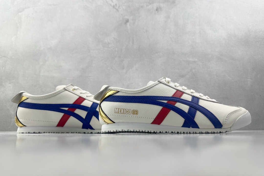 PK 头层 180  Onitsuka Tiger鬼塚虎 MEXICO 66 白蓝色  D507L-0152