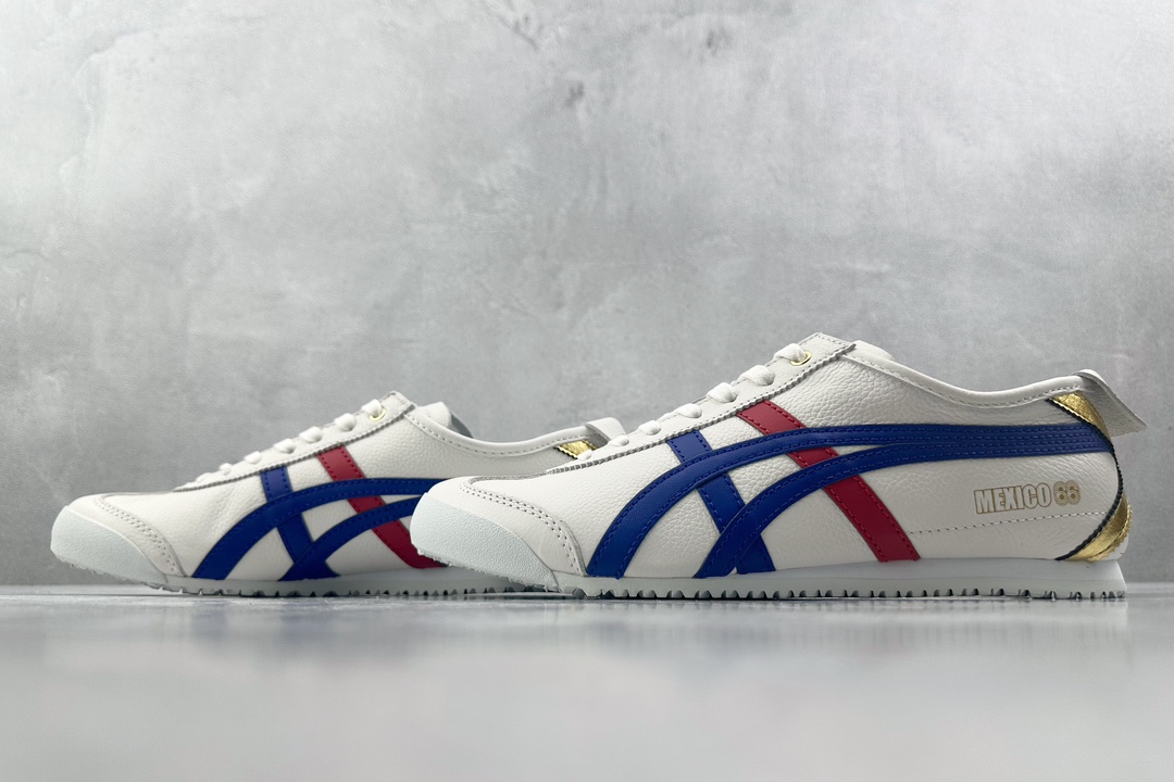 PK 头层 180  Onitsuka Tiger鬼塚虎 MEXICO 66 白蓝色  D507L-0152