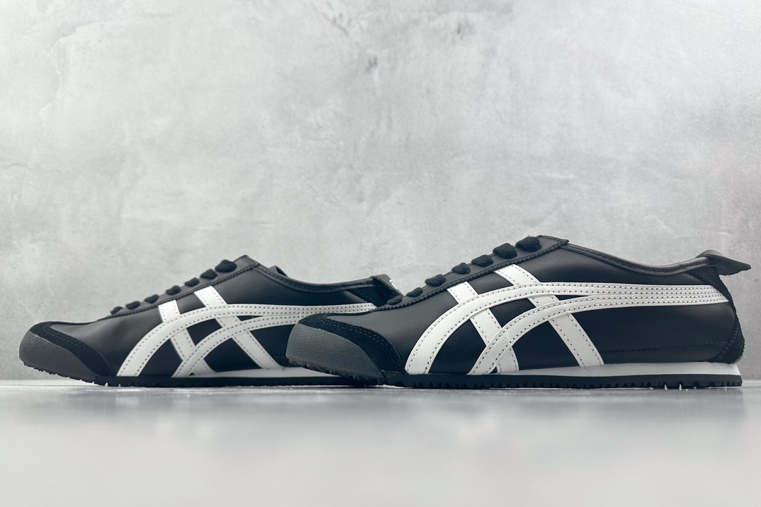 PK 头层 180 Onitsuka Tiger鬼塚虎 MEXICO 66 白黑  1183C102-001