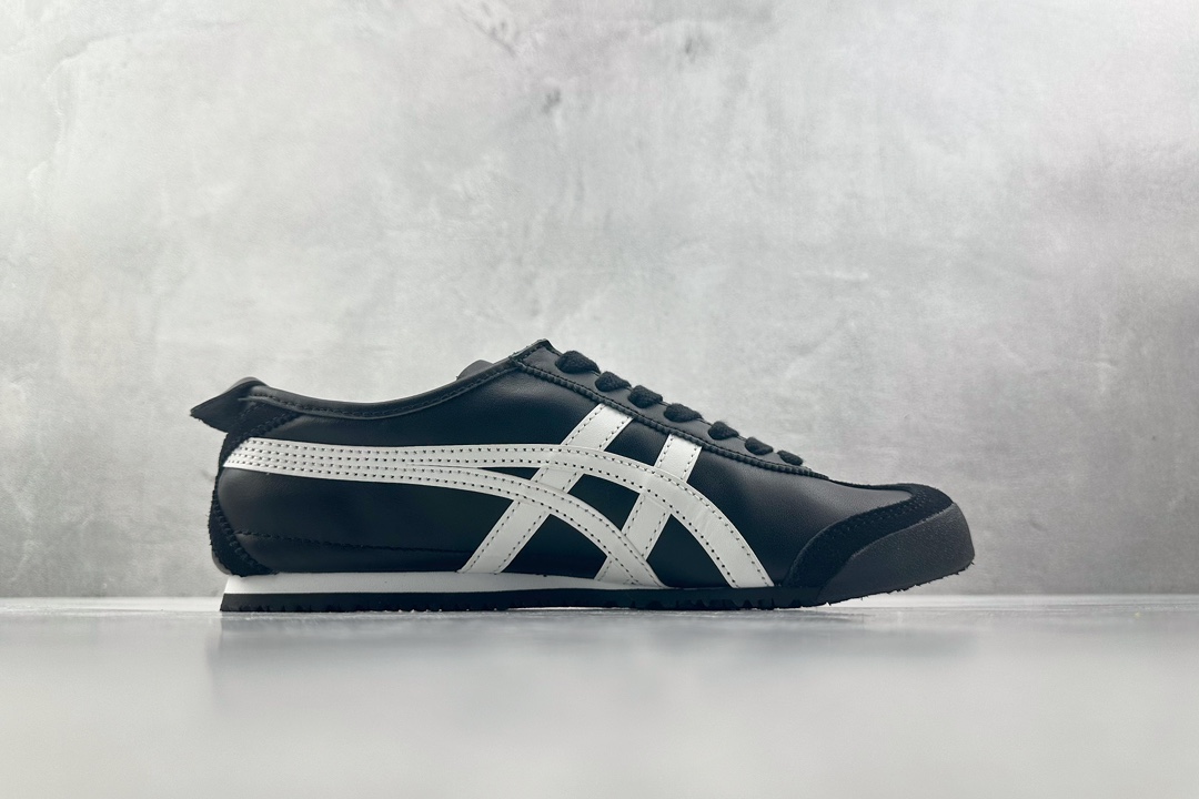 PK 头层 180 Onitsuka Tiger鬼塚虎 MEXICO 66 白黑  1183C102-001