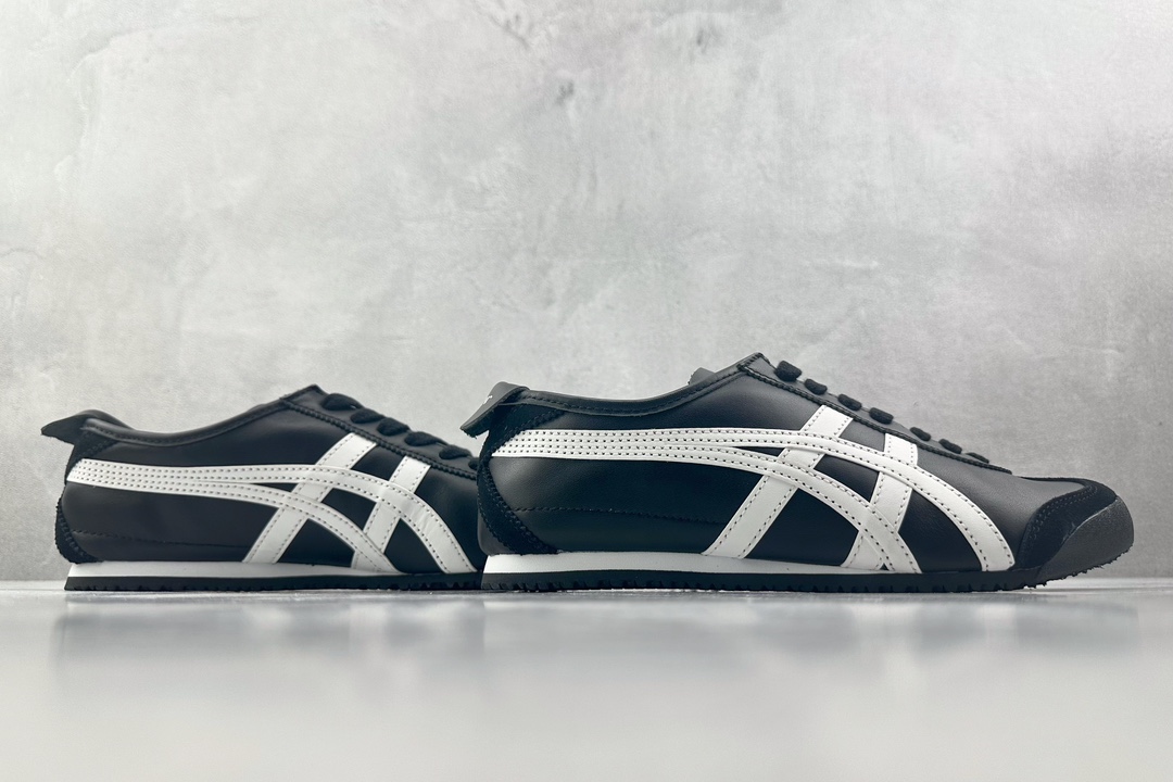 PK 头层 180 Onitsuka Tiger鬼塚虎 MEXICO 66 白黑  1183C102-001