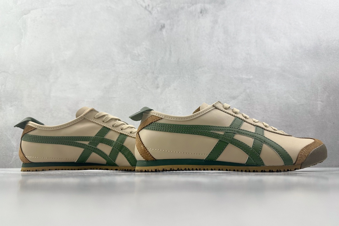 PK 头层 180  Onitsuka Tiger鬼塚虎 MEXICO 66 棕绿  1183C102-250