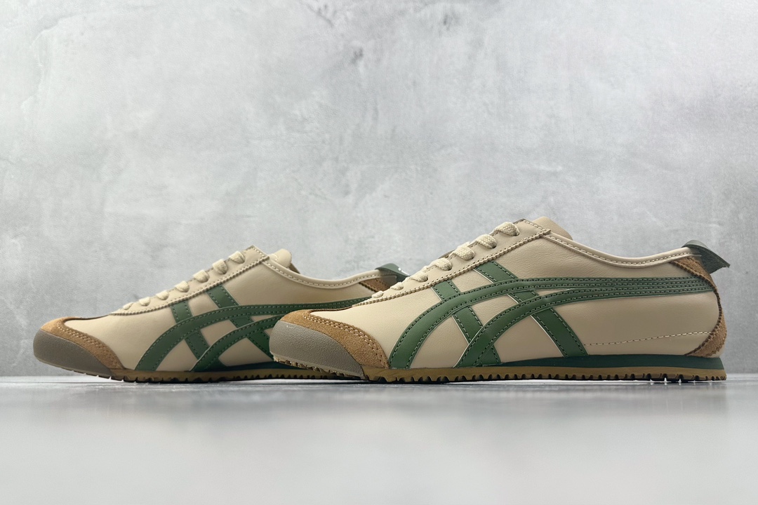 PK 头层 180  Onitsuka Tiger鬼塚虎 MEXICO 66 棕绿  1183C102-250