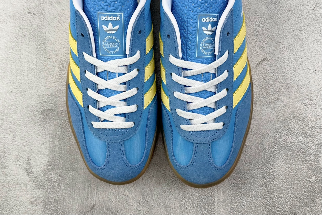 H11 210 平台爆款 adidas originals Gazelle 蓝黄 IE2960