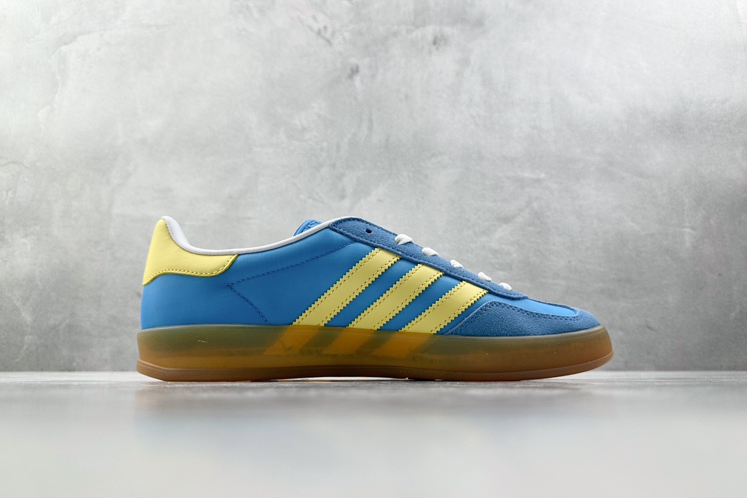 H11 210 平台爆款 adidas originals Gazelle 蓝黄 IE2960