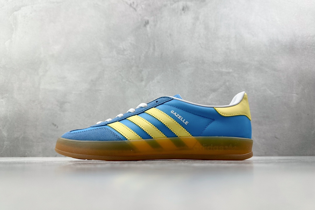 H11 210 平台爆款 adidas originals Gazelle 蓝黄 IE2960