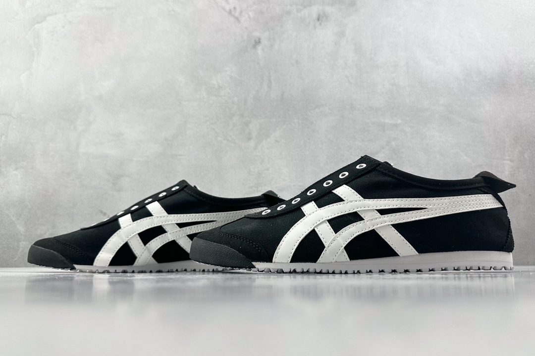 120 渠道特供 帆布 Onitsuka Tiger鬼塚虎 MEXICO 66 黑白 1183A746-001