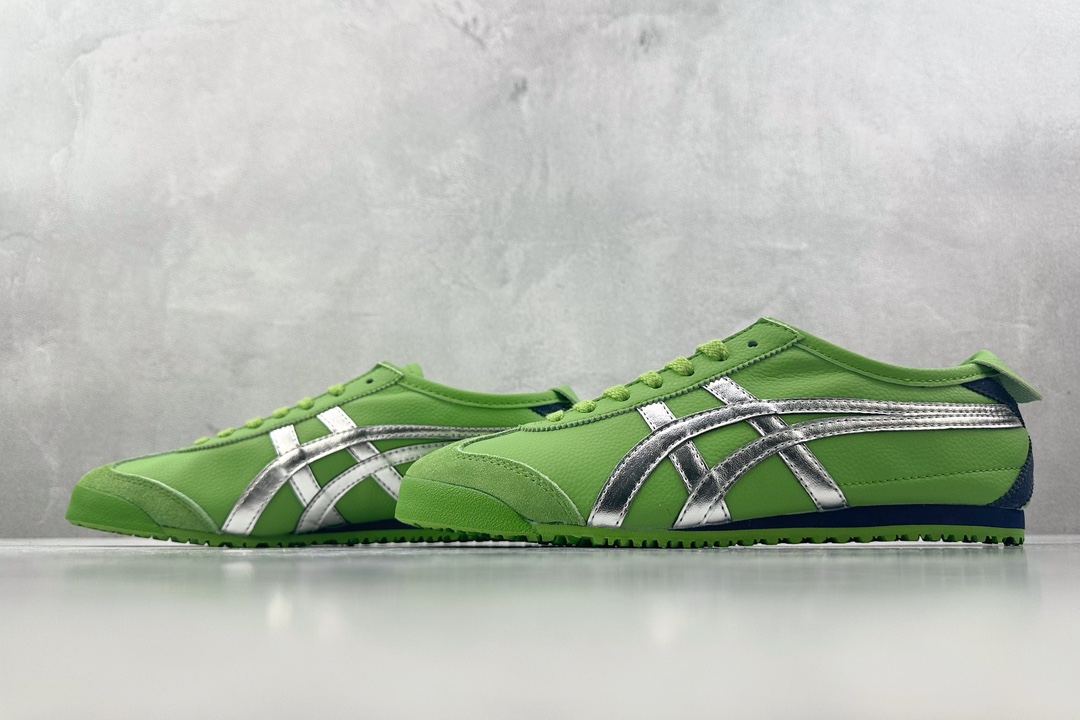 140 渠道特供 二层跑量 Onitsuka Tiger鬼塚虎 MEXICO 66 绿银 1183A201-305