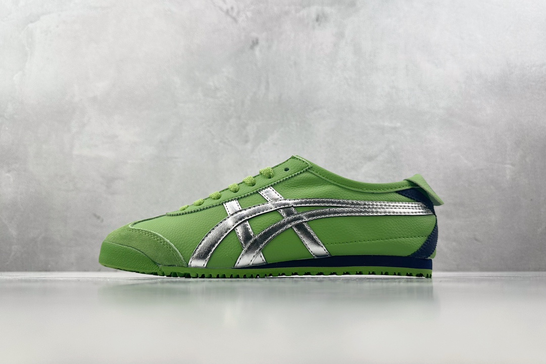 140 渠道特供 二层跑量 Onitsuka Tiger鬼塚虎 MEXICO 66 绿银 1183A201-305