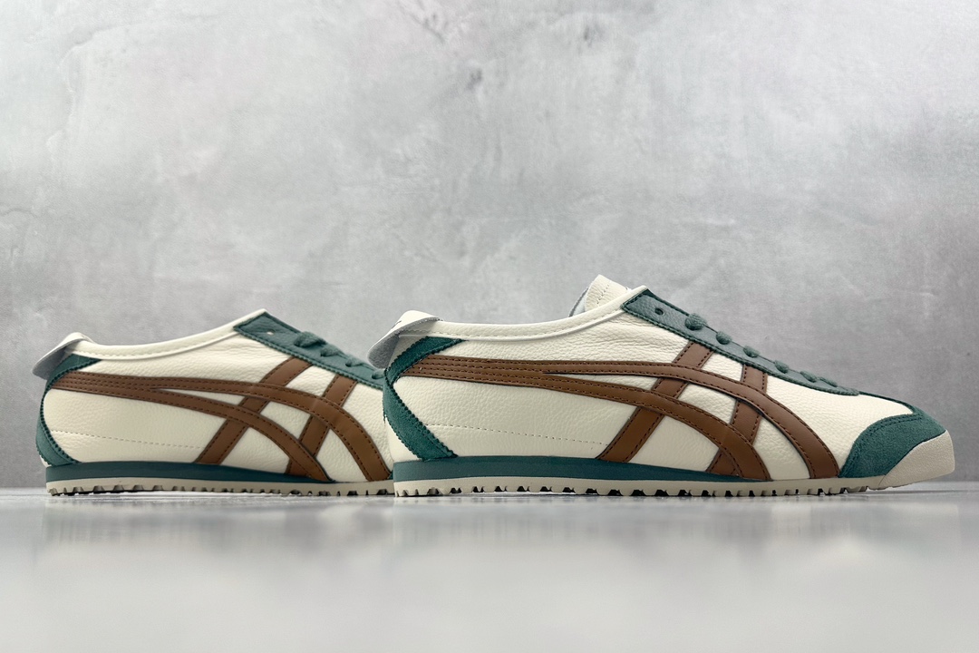 SC 140 渠道特供 二层跑量 Onitsuka Tiger鬼塚虎 MEXICO 66 米绿棕 1183B771-115