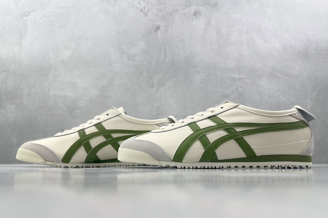 SC 140 渠道特供 二层跑量 Onitsuka Tiger鬼塚虎 MEXICO 66 白绿色 1183B771-111