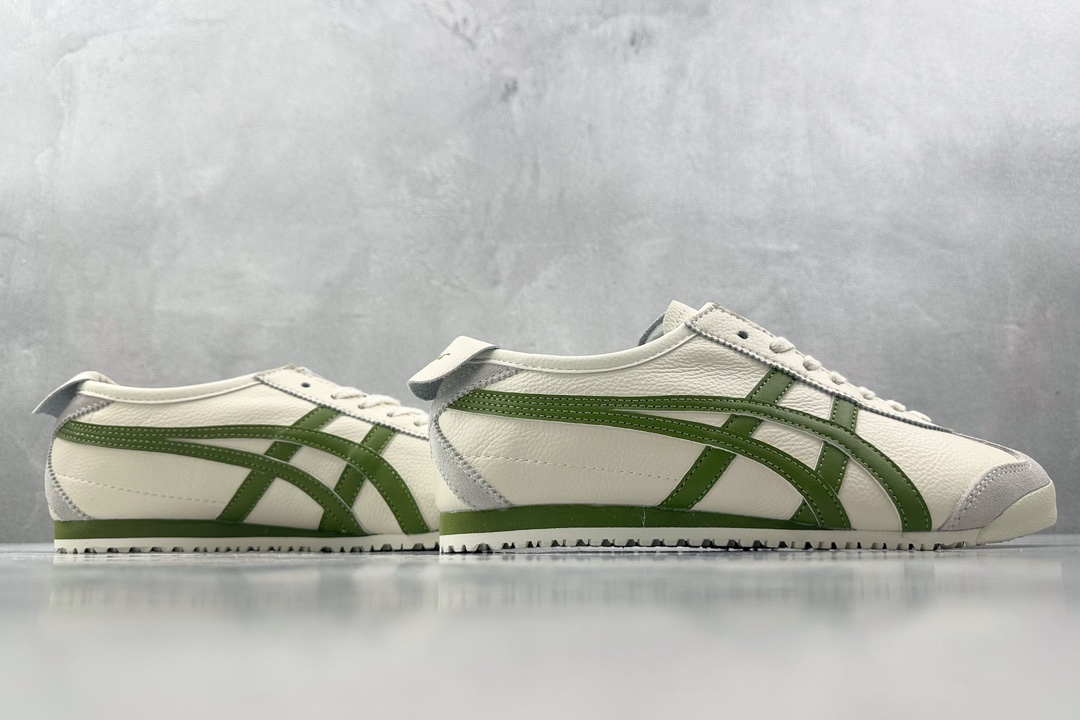 SC 140 渠道特供 二层跑量 Onitsuka Tiger鬼塚虎 MEXICO 66 白绿色 1183B771-111